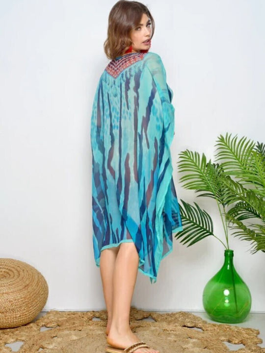Kaftan Poncho Zebra Print