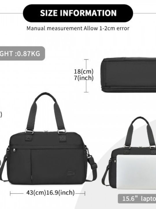 Miss Lulu Tasche für Laptop 15.6" in Schwarz Farbe TVK2430-BK