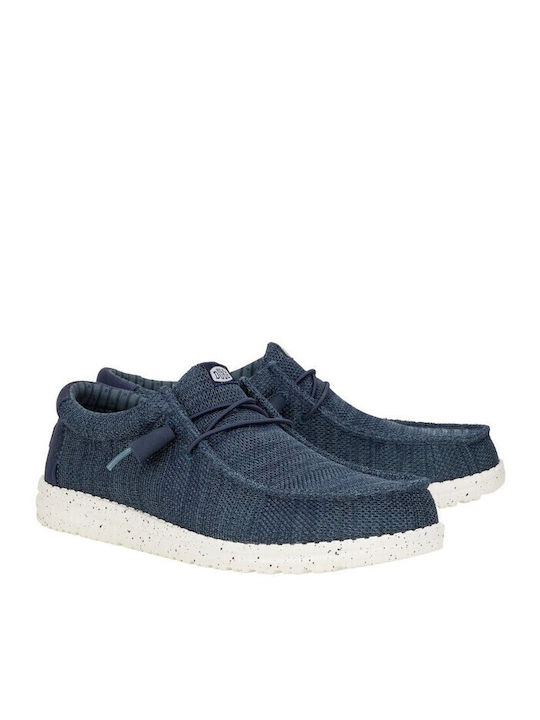 Wally Stretch Sox Men's Moccasins Blue
