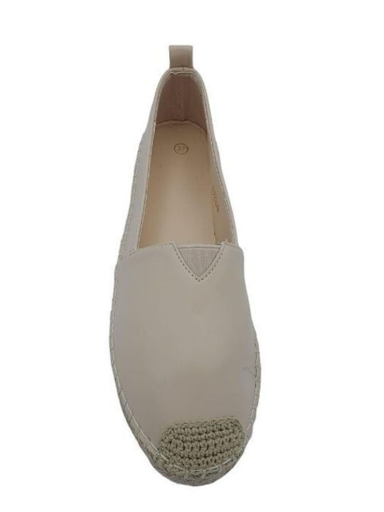 Women's Synthetic Leather Espadrilles Beige