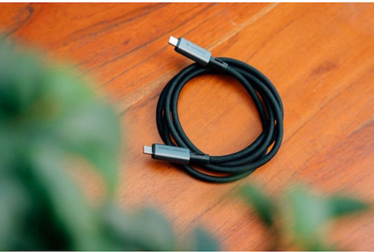 Verbatim Regular / Braided USB 4 Video Cable USB-C Male - USB-C 240W PD Black 1.2m 31847