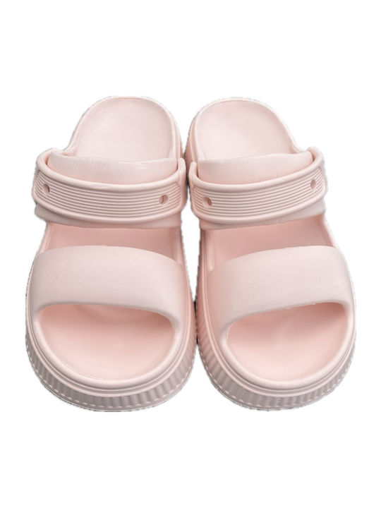 Flache Sandalen für Damen in Rosa Farbe