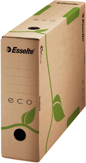 Esselte Paper File Box with Rubber Band 32x8x32cm Blue
