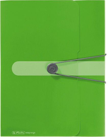 Herlitz Пластмаса Кутия за файлове с копче Зелен 1бр