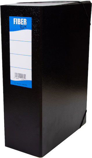 Fiber Plastic File Box with Rubber Band 35x25cm