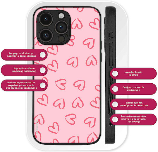 Sonique Heart Series Case for Xiaomi 14t Pro Pink