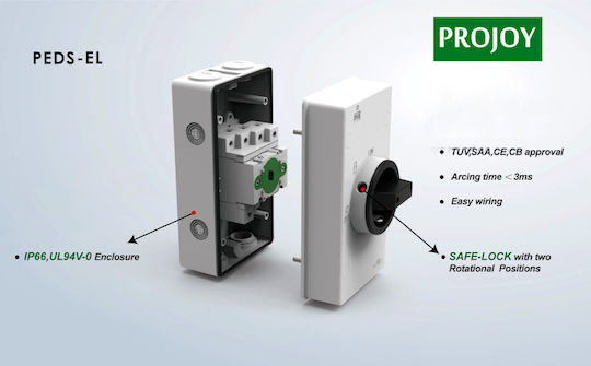DC Превключвател Фотоволтаичен Projoy PEDS150-EL32R-2 2-полюсен