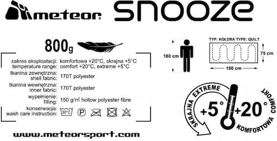 Meteor Sleeping Bag Single Snooze