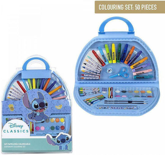 Cerda Stitch Colouring Set in Case 58x41cm 50 Pieces