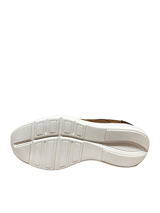 Boys Leather Moccasins with Laces Brown