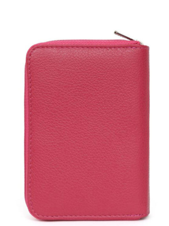 Mare Din piele Portofel de damă Clasice Fuchsia