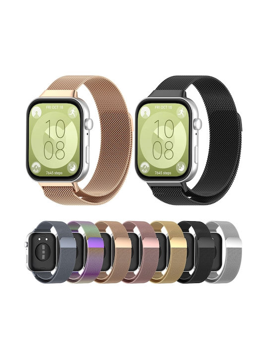 Armband Rostfreier Stahl Mehrfarbig (Huawei Watch Fit 3 - Huawei Uhr Fit 3)