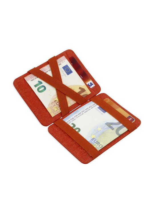 Magic Ανδρικό Πορτοφόλι με RFID Πορτοκαλί