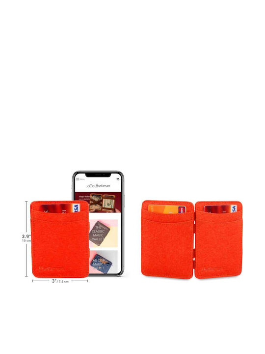 Magic Ανδρικό Πορτοφόλι με RFID Πορτοκαλί