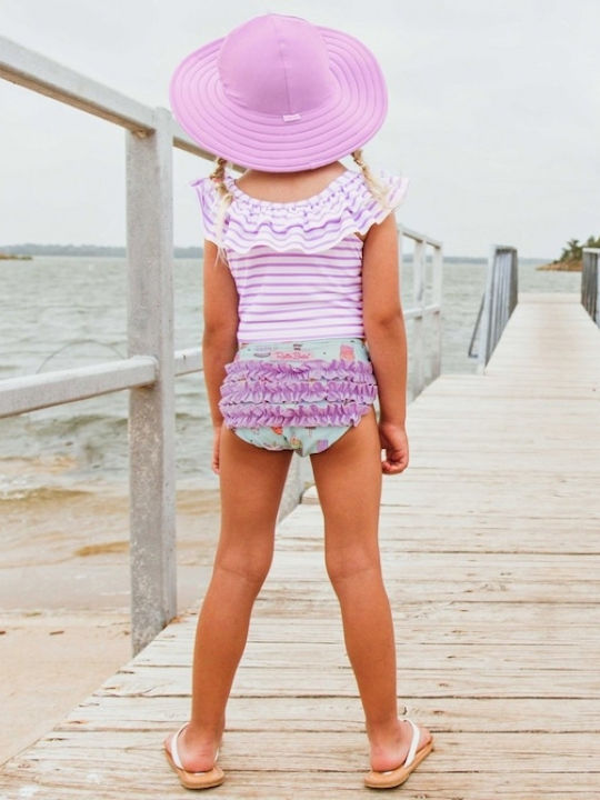 Ruffle Butts Детски Бански Бикини Purple