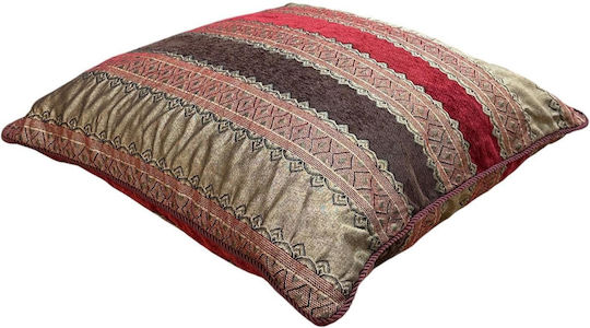 Linea Home Decorative Pillow Case Oriental Velvet Multicolour 65x65cm