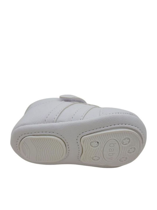 Bacio & Bacio Βρεφικά Sneakers Αγκαλιάς Λευκά