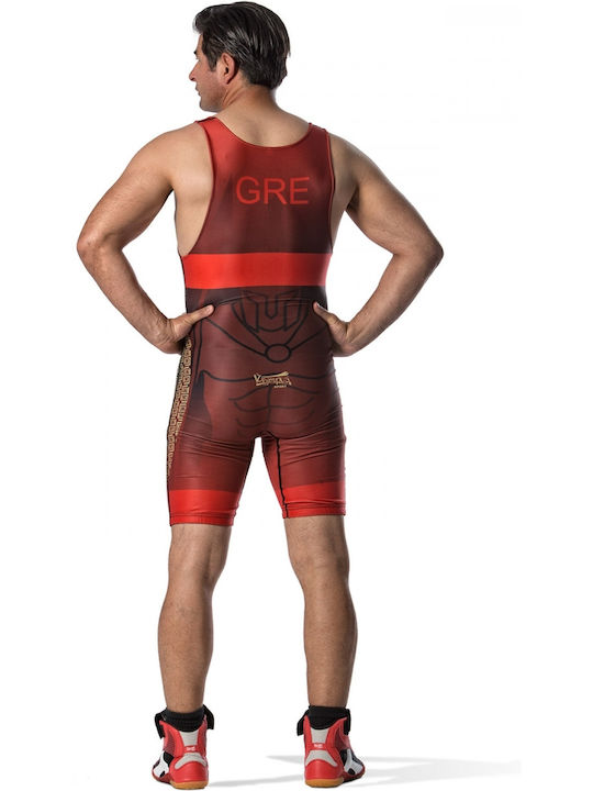 Olympus Sport Wrestling Singlet Ανδρική Στολή Πάλη Μπλε