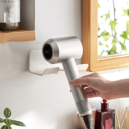 Hair Dryer Holder Zola Plastic 14.5x5.5x10 Cm White