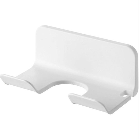 Hair Dryer Holder Zola Plastic 14.5x5.5x10 Cm White