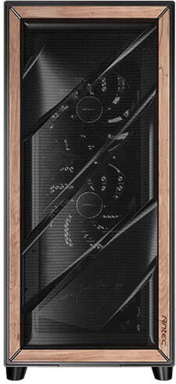 Antec Flux Pro Gaming Full Tower Κουτί Υπολογιστή με Πλαϊνό Παράθυρο Μαύρο