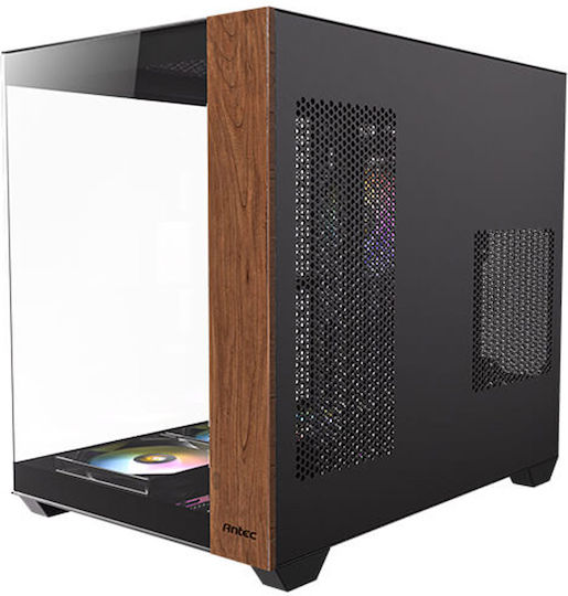 Antec CX800 RGB Gaming Midi Tower Κουτί Υπολογιστή με Πλαϊνό Παράθυρο Wood