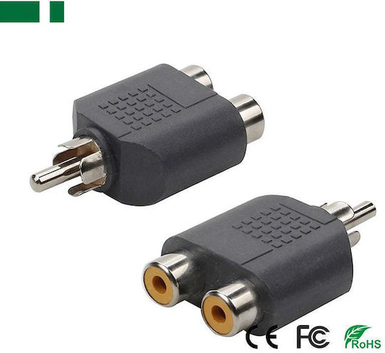 Anga Konverter RCA männlich zu RCA 2x weiblich 1Stück 271-247-10