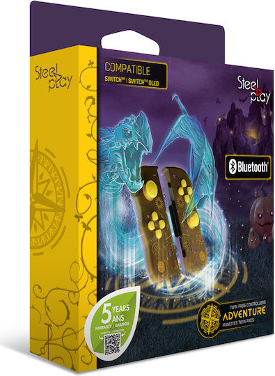 Steelplay Twin Pads Ενσύρματο Gamepad για Switch Κίτρινο