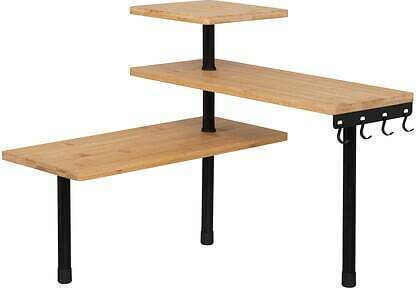 Eckbibliothek Simply Smart Schwarz 43x43x38cm