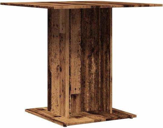 Square Table Dining Room Wooden Coffee 80x80x75cm