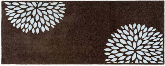 Sdim 917 Flowers Universal Anti-slip Rug Rectangular Taupe