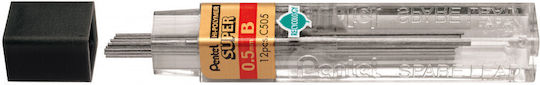 Pentel 12 Mine Creion Mecanic Grosime 0.5mm Tipul B