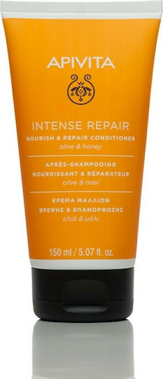 Apivita Keratin Repair Conditioner Reconstruction/Nourishment for Damaged Hair with Olive & Honey 150ml