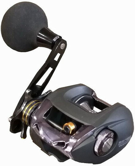 Sensei Tai Cast Left Handed Fishing Reel for Slow Jigging, Tai Rubber and Baitcasting