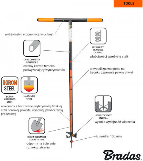 Bradas Hand Drill KT-V2050
