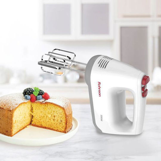 Rohnson Μίξερ Χειρός 500W Λευκό