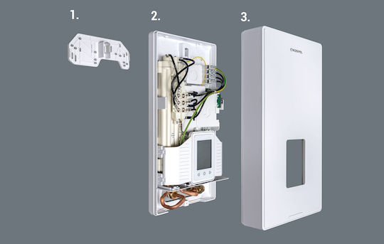 Kospel Επιτοίχιος Inverter Ταχυθερμοσίφωνας Κεντρικός Τριφασικός 24kW