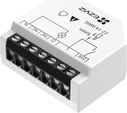 Ezviz Intelligenter Schalter 1 Kanal Wi-Fi 16A