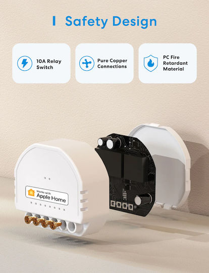 Meross Intelligenter Schalter 1 Kanal Wi-Fi Mit Neutral