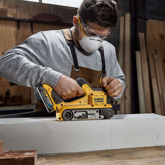Dewalt Solo Battery Powered Sander Belt 18V with Suction System