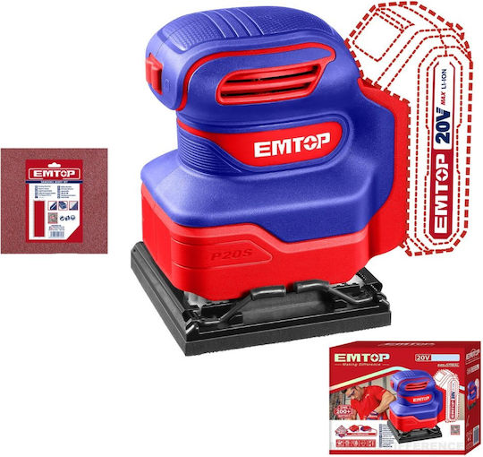 Emtop Solo Battery Powered Pulse Sander 20V