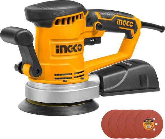 Ingco RS4508 Exzenterschleifer 150mm Elektrisch mit Geschwindigkeitsregelung und mit Absaugsystem