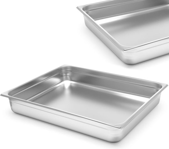 Hendi Σκεύος Gastronorm Ανοξείδωτο GN2/1 με Βάθος 100mm