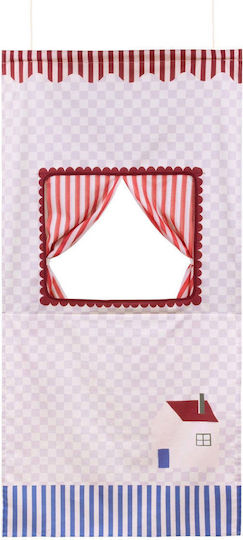 Vibes Υφασμάτινο Κρεμαστό Κουκλοθέατρο Lilac Checks Sweet Home