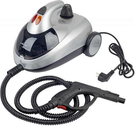 Clatronic Steam Cleaner 4bar with Wheels and Stick Handle