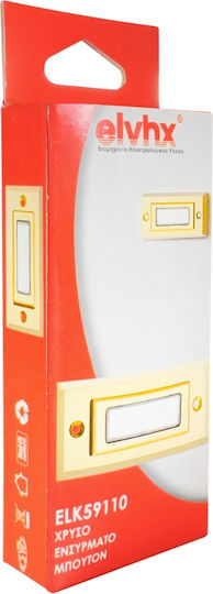 Elvhx Knopf Glocke in Gold Farbe ELK59110