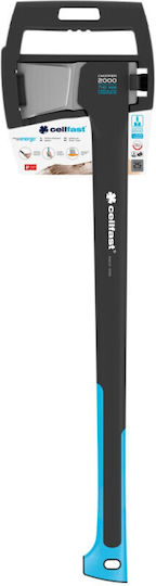 Cellfast 41-006 Axe Splitting Length 74cm and Weight 2000gr with Fiberglass Handle