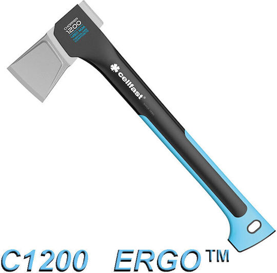 Cellfast C1200 Splitting Axe Length 45cm and Weight 1.2kg with Plastic Handle