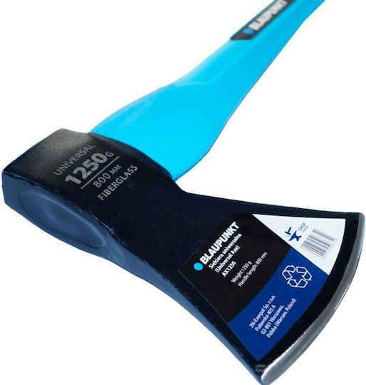Blaupunkt AX1250 Axe 80cm Long and Weighing 1.25kg with Non-Slip Fiberglass Handle