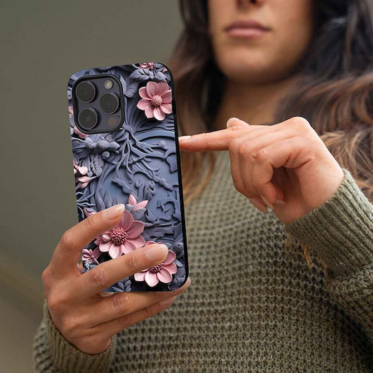Sonique 3D Flower Series Case for Samsung Galaxy M55 5G Pink 02
